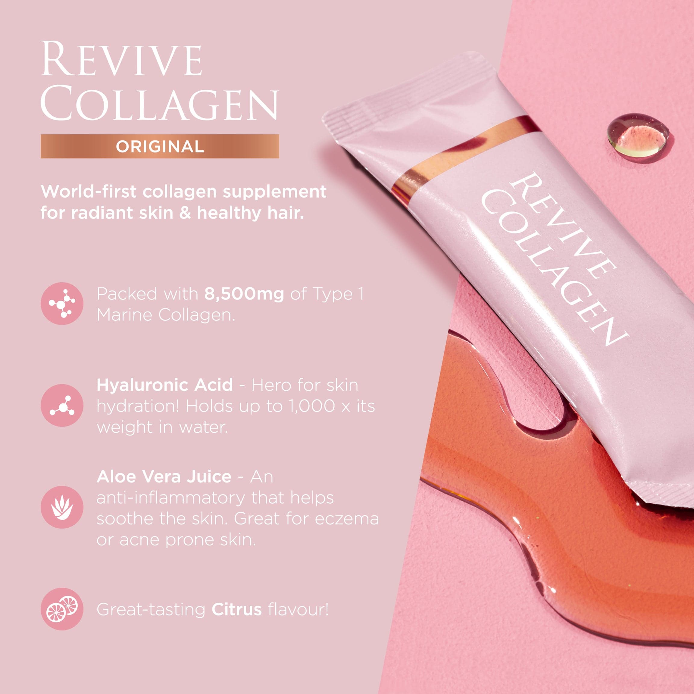 Revive Collagen Original - Hydrolyzed Marine Collagen Drink