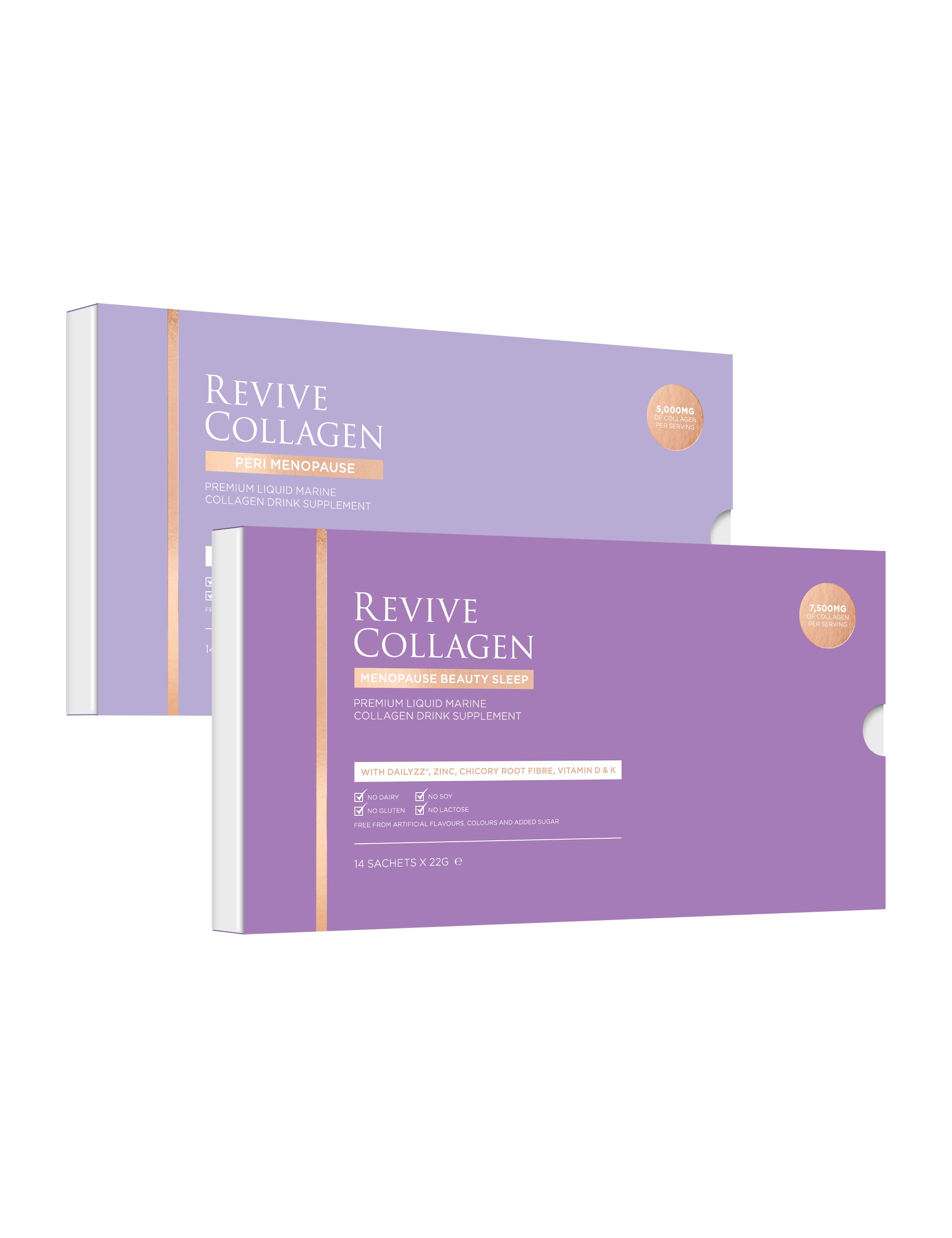 Revive Collagen Ease Into It Duo - Peri Menopause and Beauty Sleep Hydrolysed Marine Collagen Drink