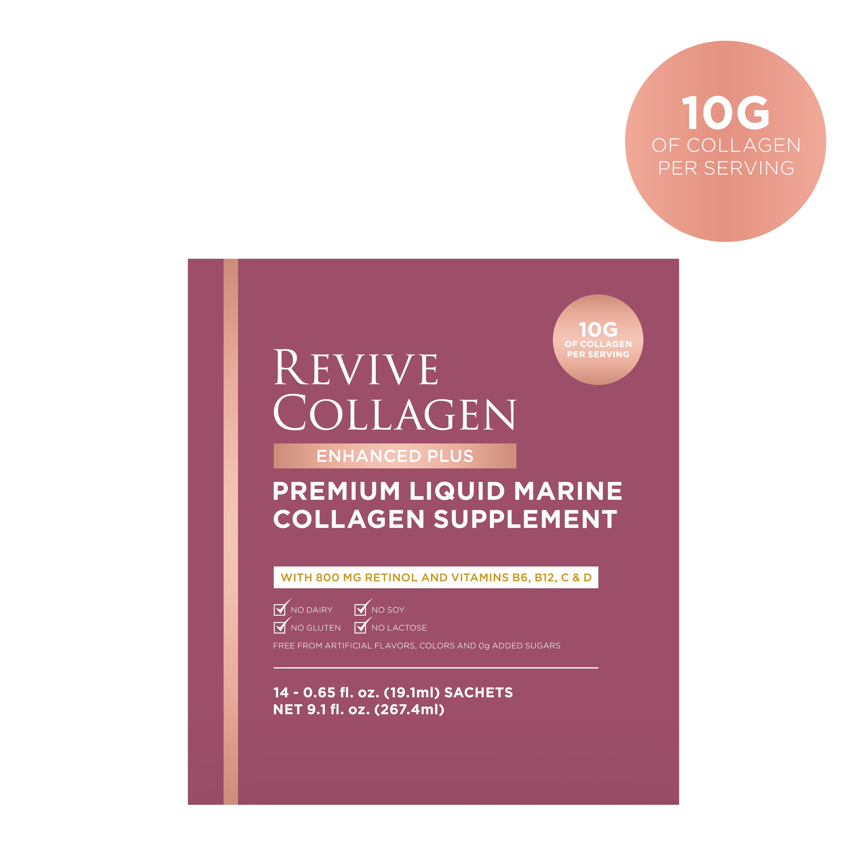 Revive Collagen Enhanced Plus - Hydrolyzed Marine Collagen Drink